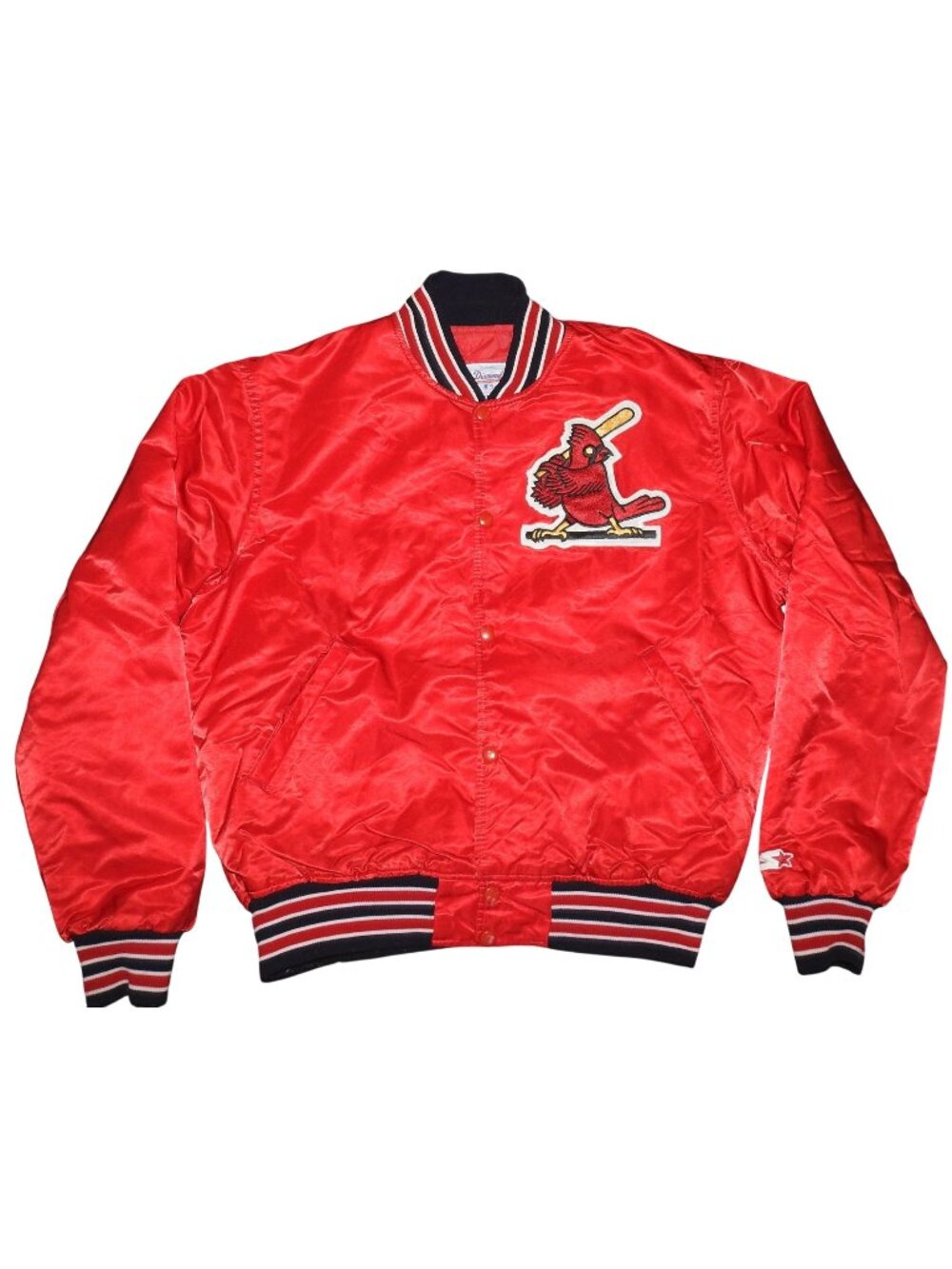 Vintage St. Louis Cardinals Starter Satin Bomber Jacket Men's Large Made in USA